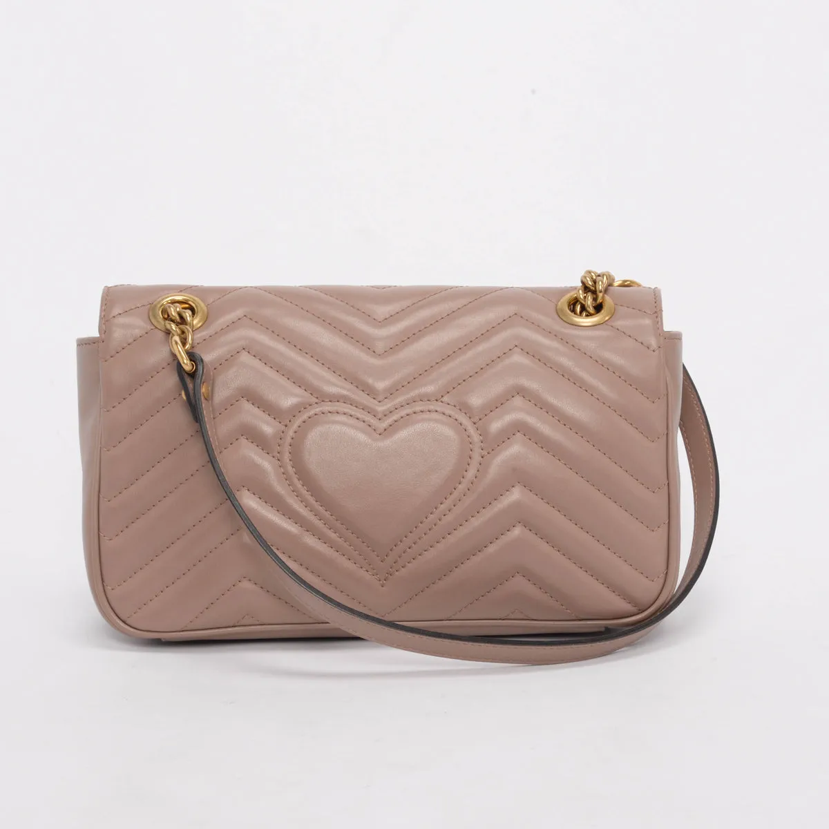 Gucci Dusty Pink Matelasse Small GG Marmont Bag