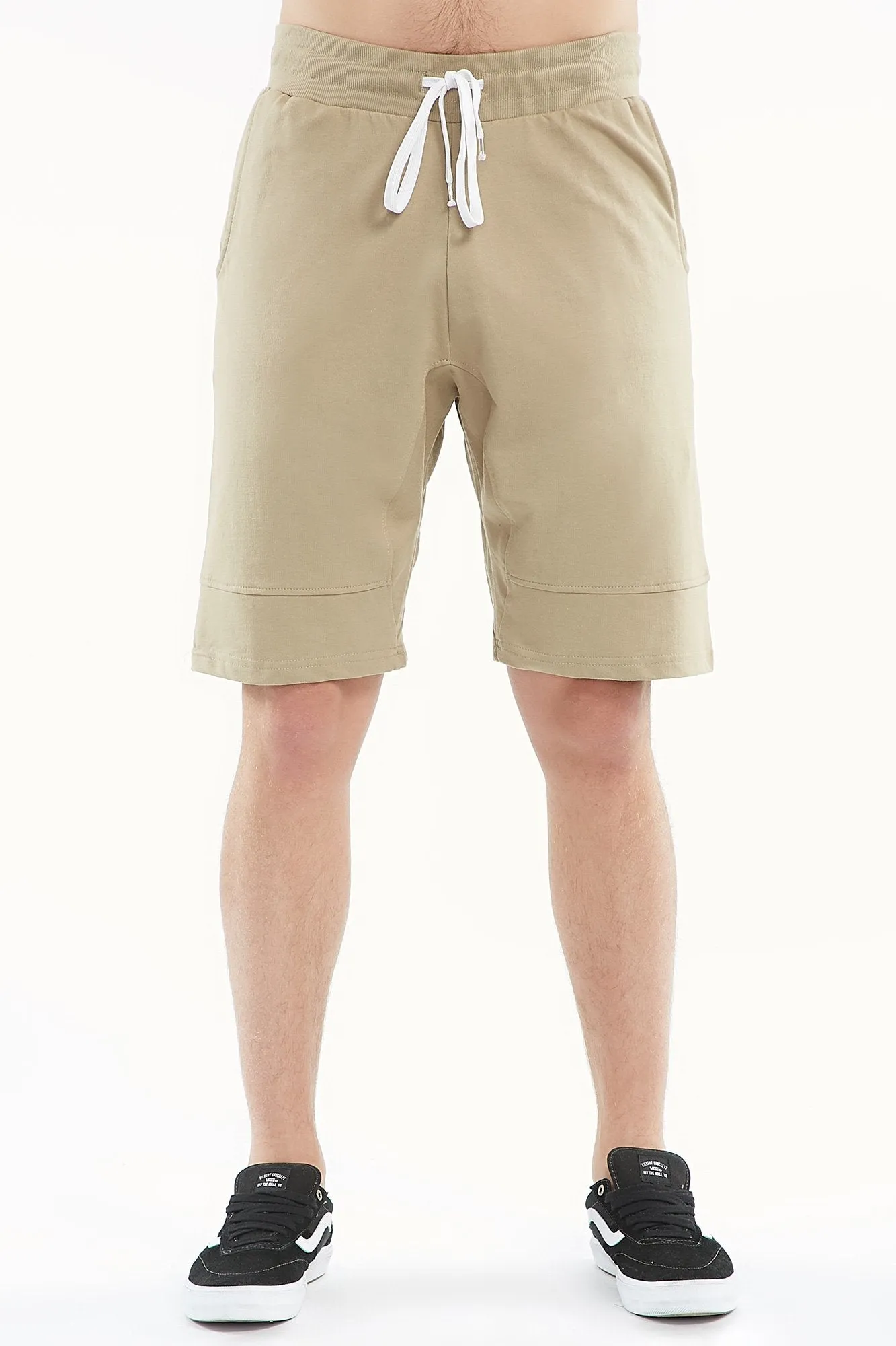 Guys Ribbed Fleece Shorts