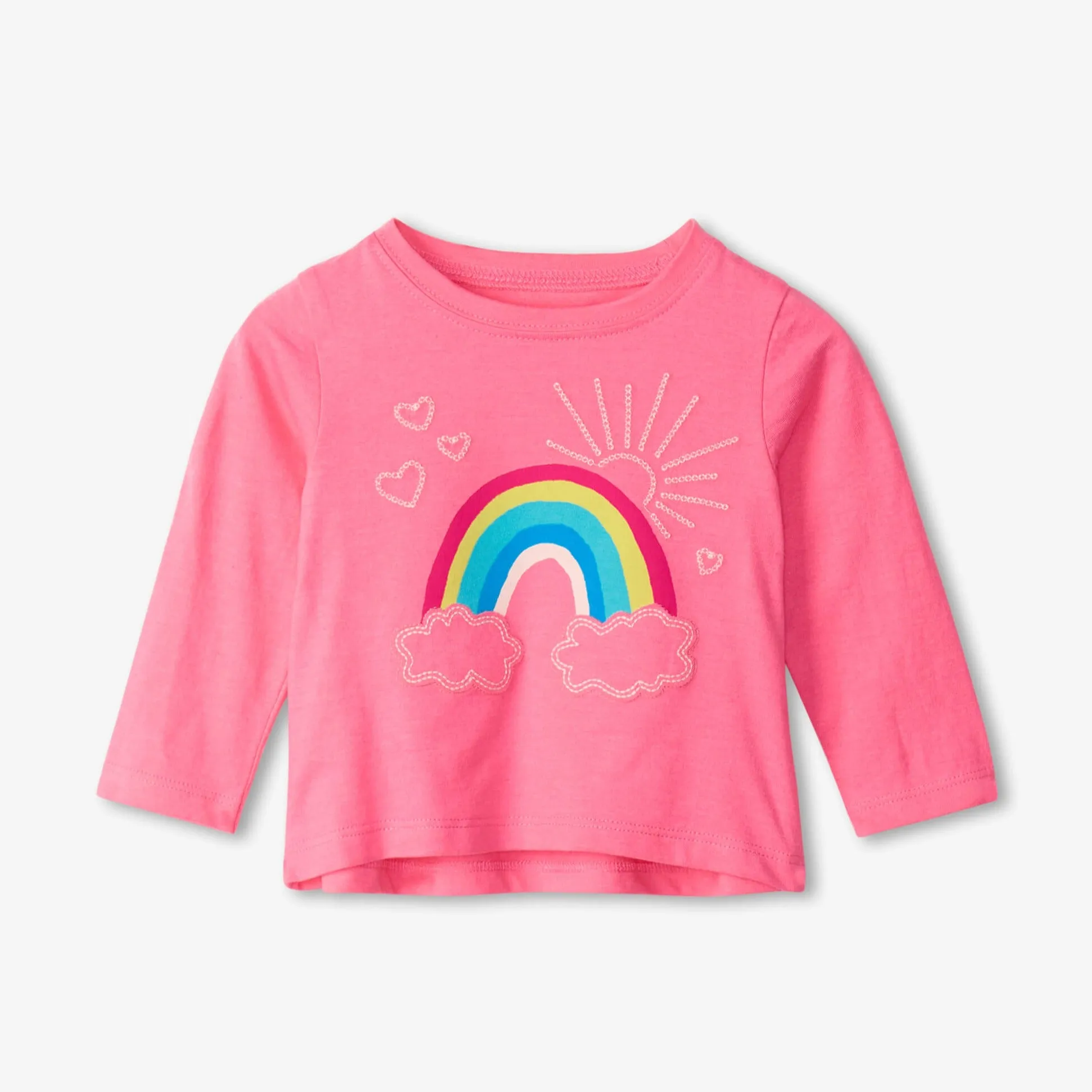 Hatley Cheerful Rainbow Long Sleeve Baby Tee