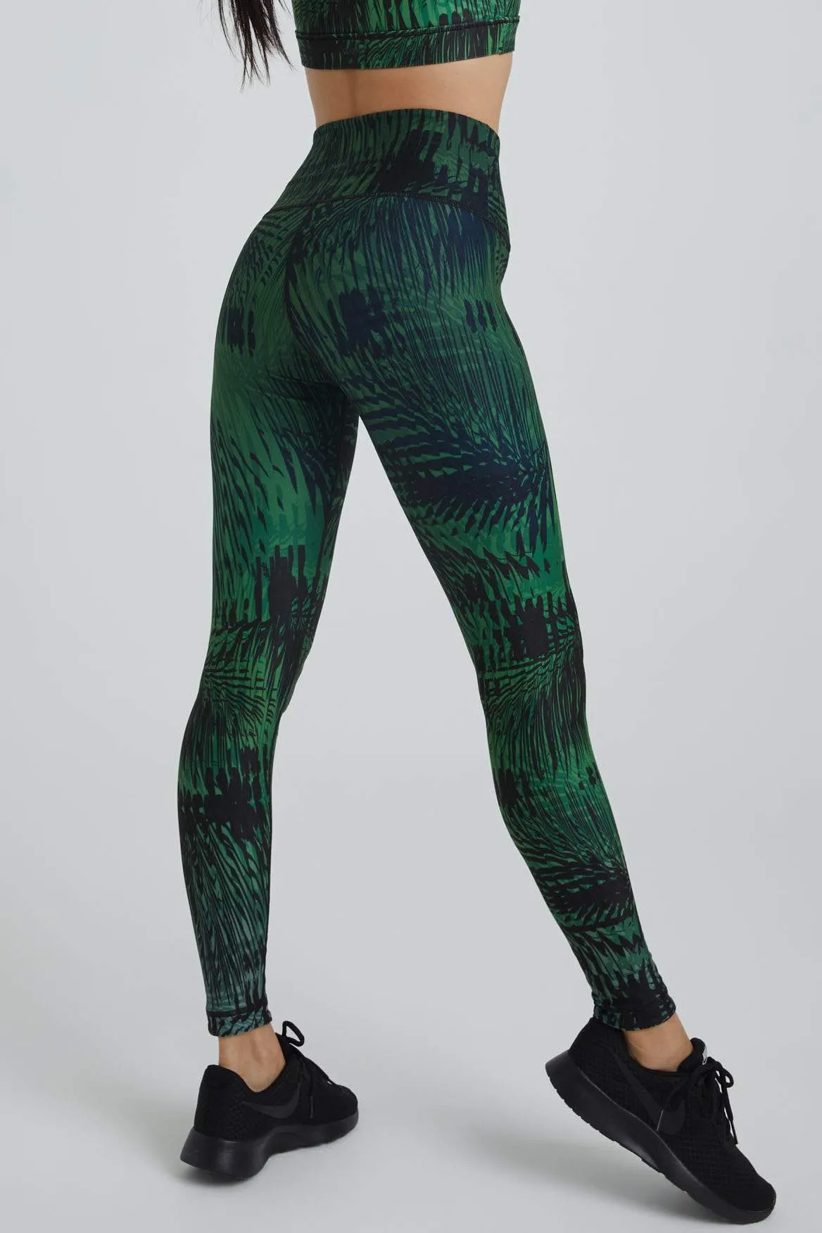 High Waist Leggings Tahiti Vibe Forest