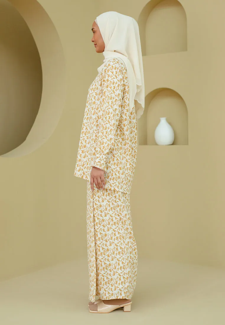 Indah Kurung (Yellowish Cream)