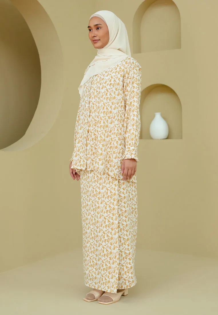 Indah Kurung (Yellowish Cream)