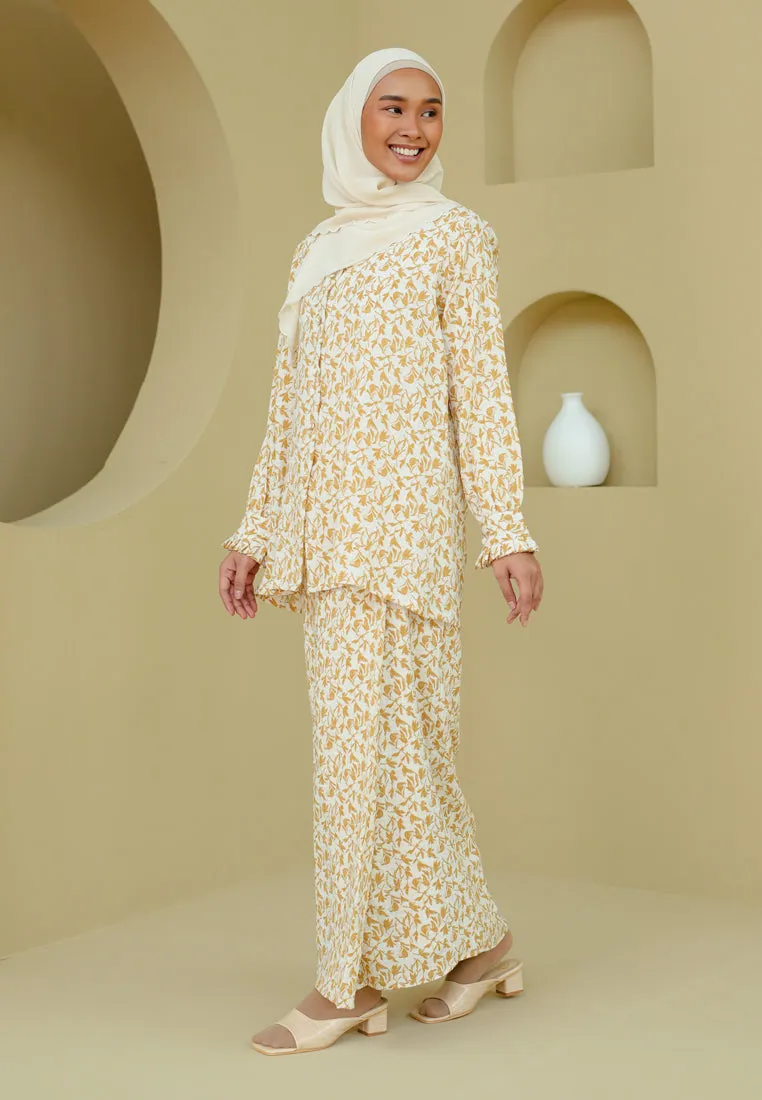 Indah Kurung (Yellowish Cream)