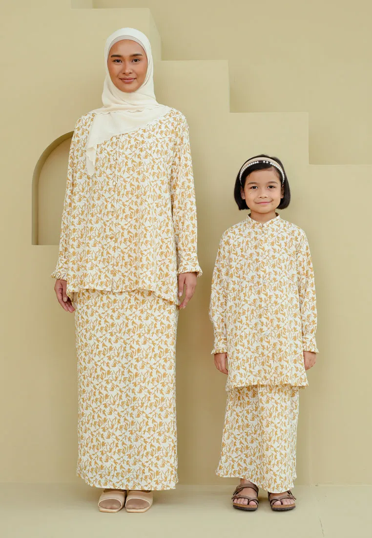 Indah Kurung (Yellowish Cream)