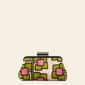 Jenny D Clutch - Flower Vine Pink