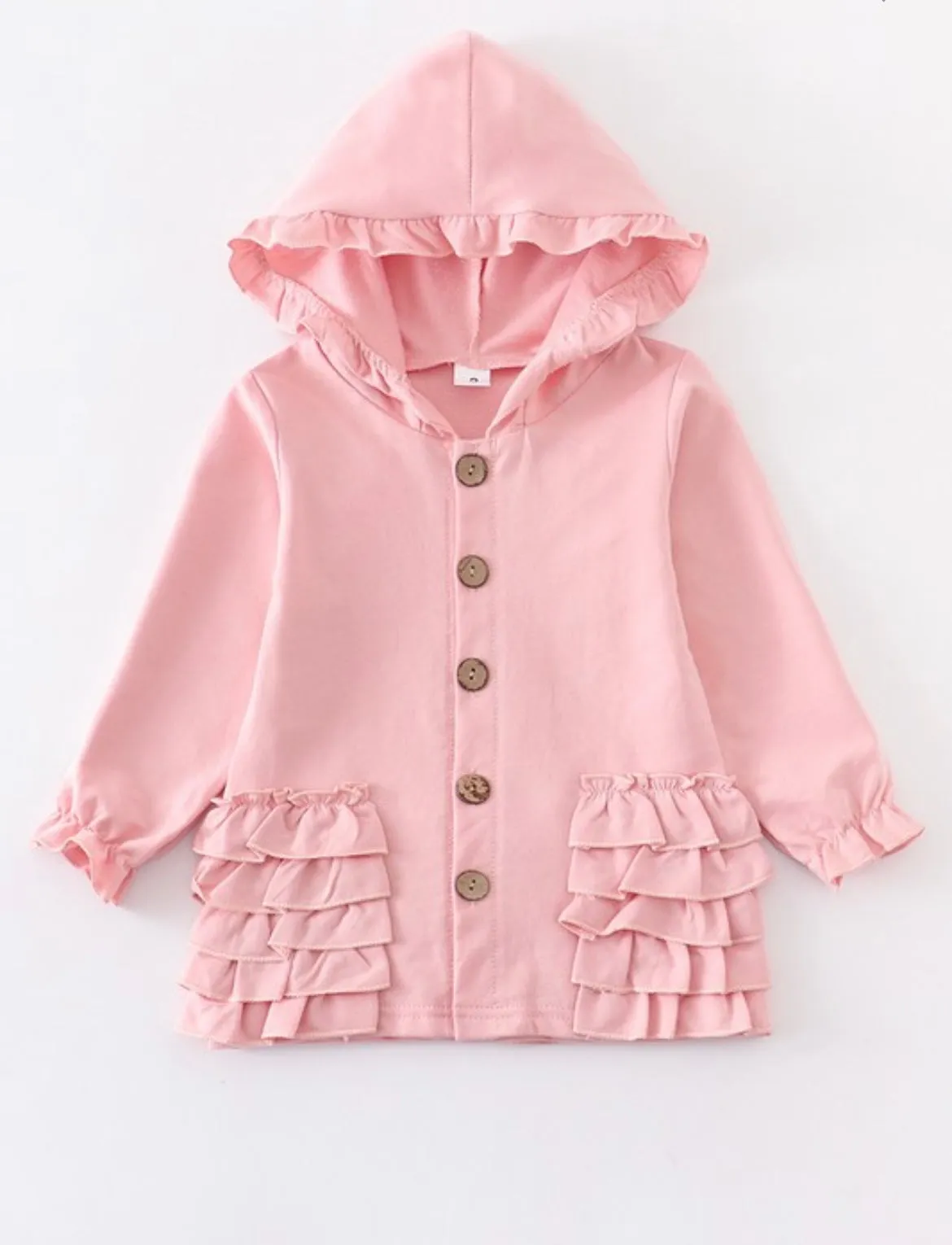 Kids pink ruffle top