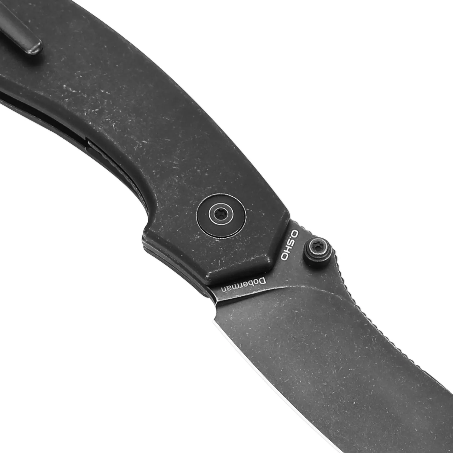 Kizer Doberman S35VN Blade Liner Lock Titanium Handle Ki4639A1 (3.66 Black Stonewashed)