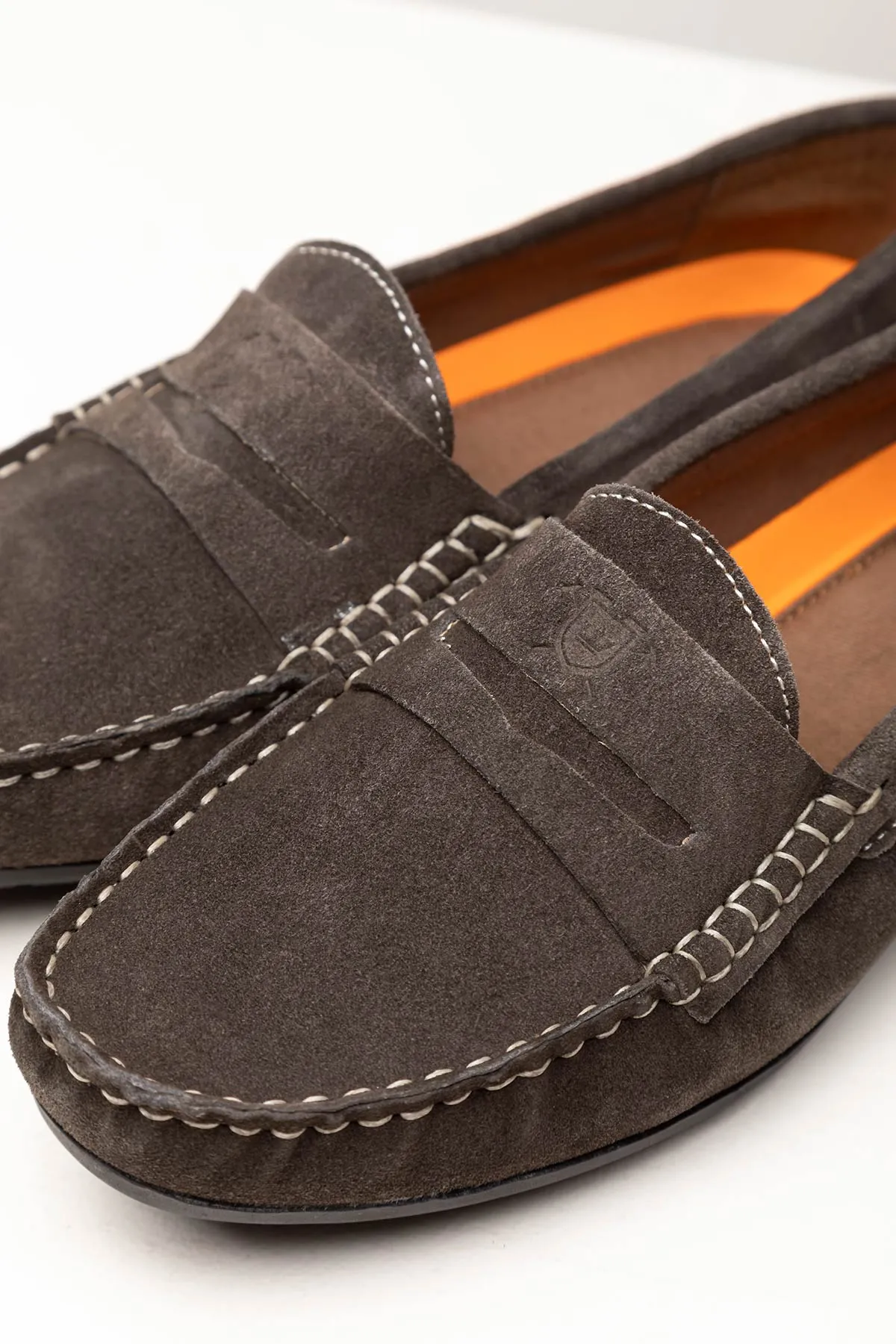 Ladies Suede Driving Loafers - Wrelton