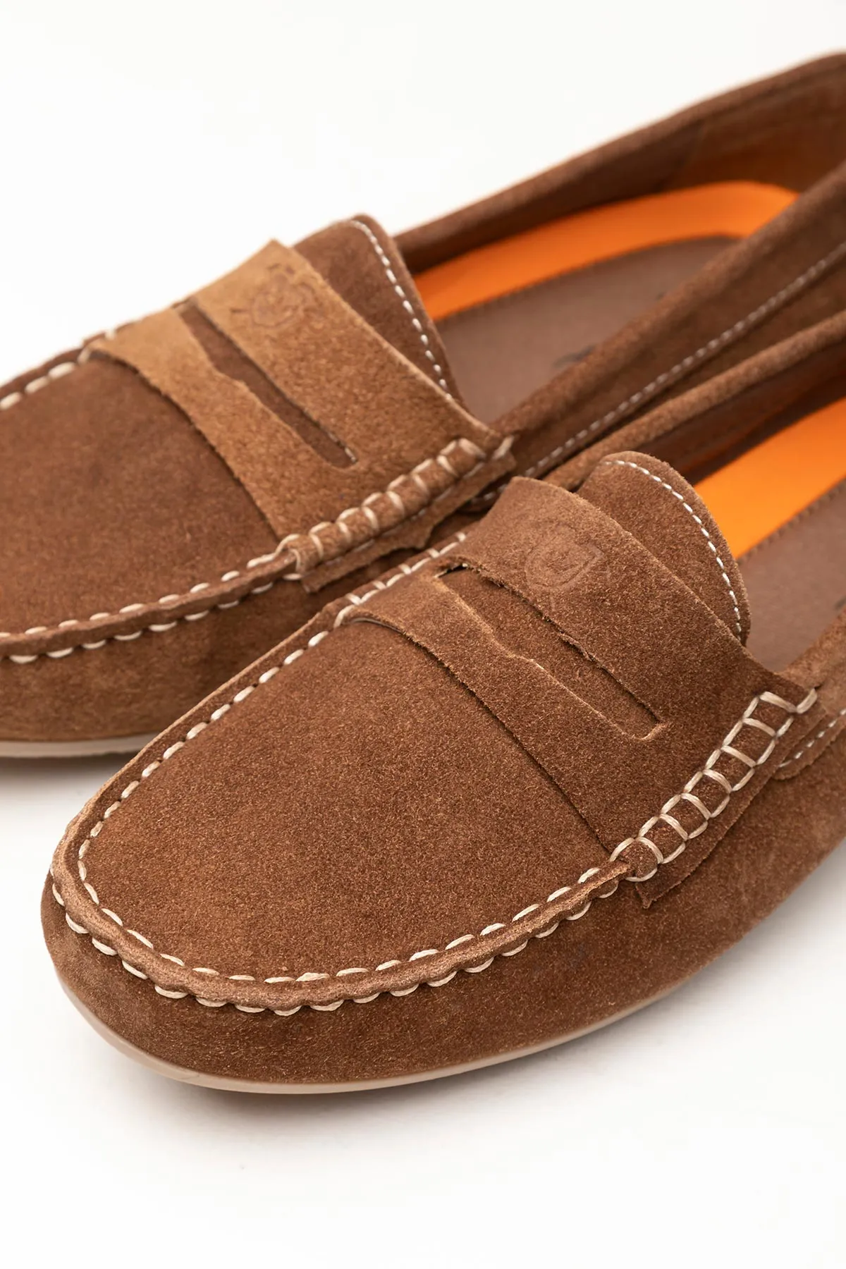 Ladies Suede Driving Loafers - Wrelton