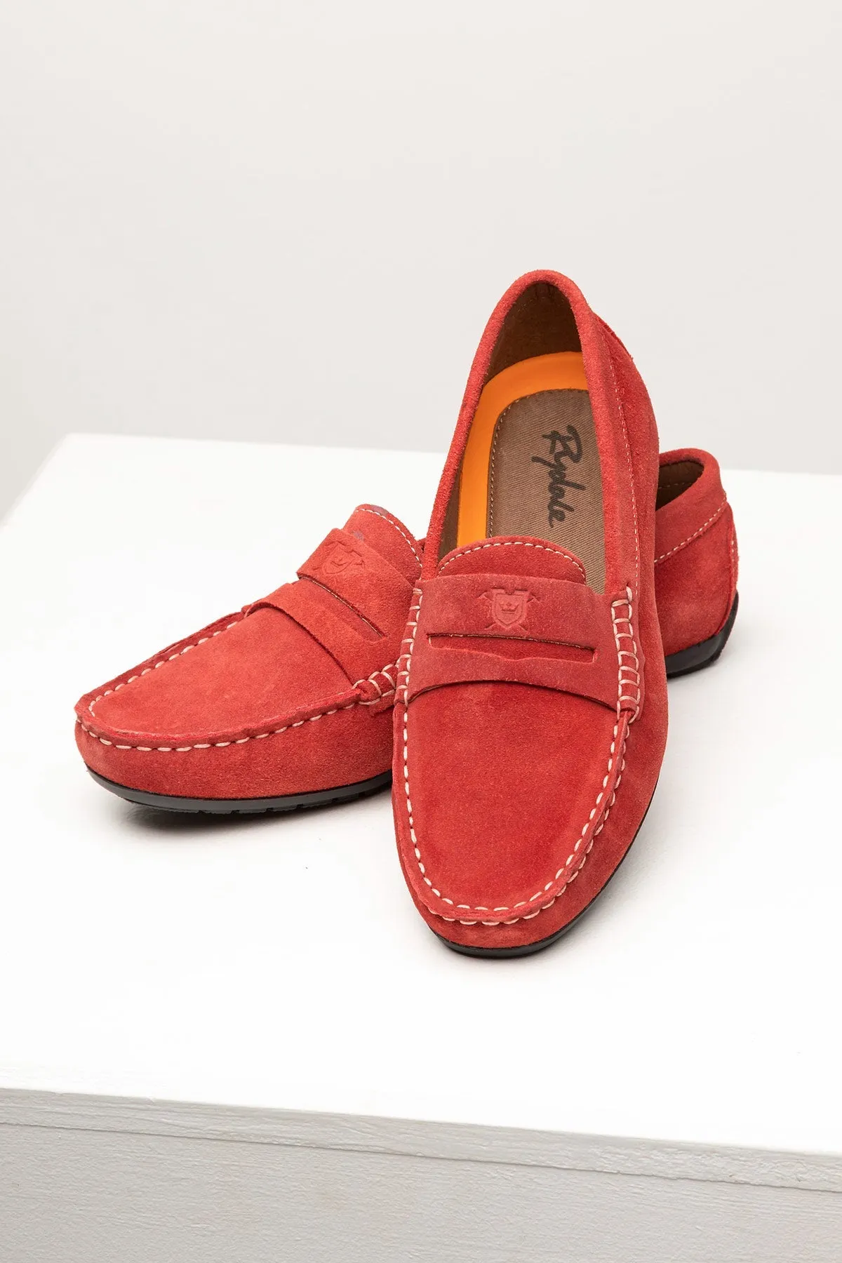 Ladies Suede Driving Loafers - Wrelton