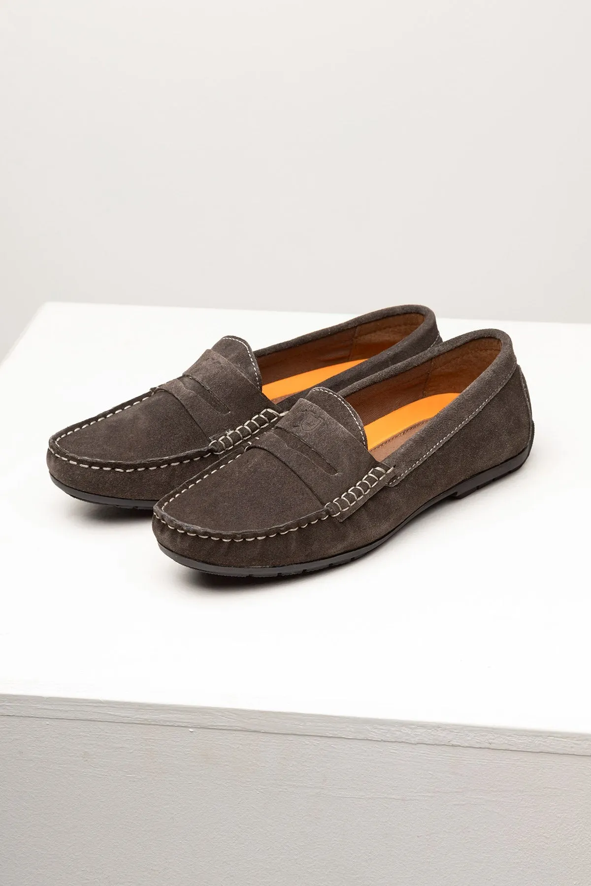 Ladies Suede Driving Loafers - Wrelton