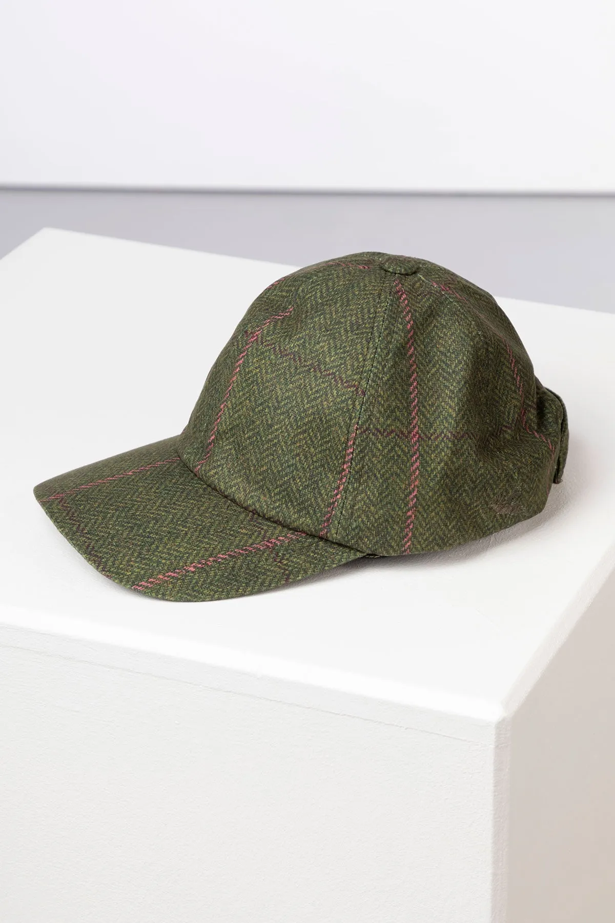 Ladies Tweed Print Baseball Cap - Danby