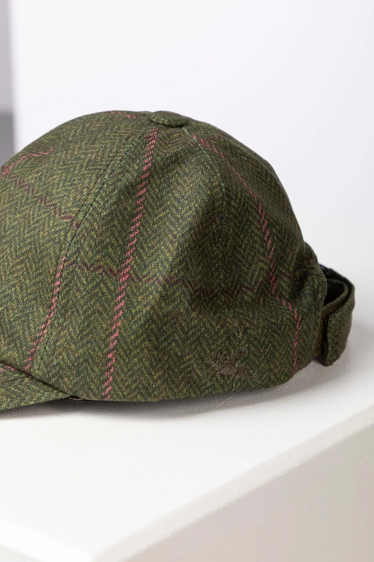 Ladies Tweed Print Baseball Cap - Danby