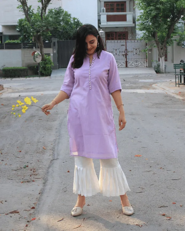 Lavender Pearl Kurta