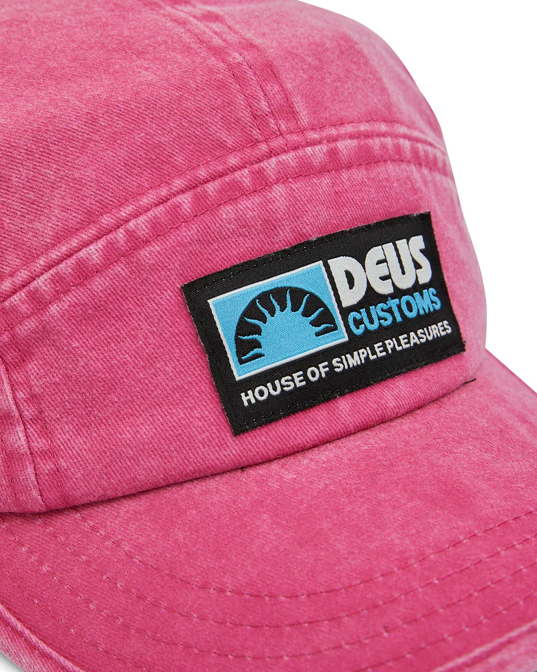 Leisure 5 Panel Cap - Raspberry