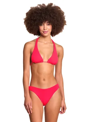 Maaji Cherry Red Kalima Front Tie Halter Bikini Top