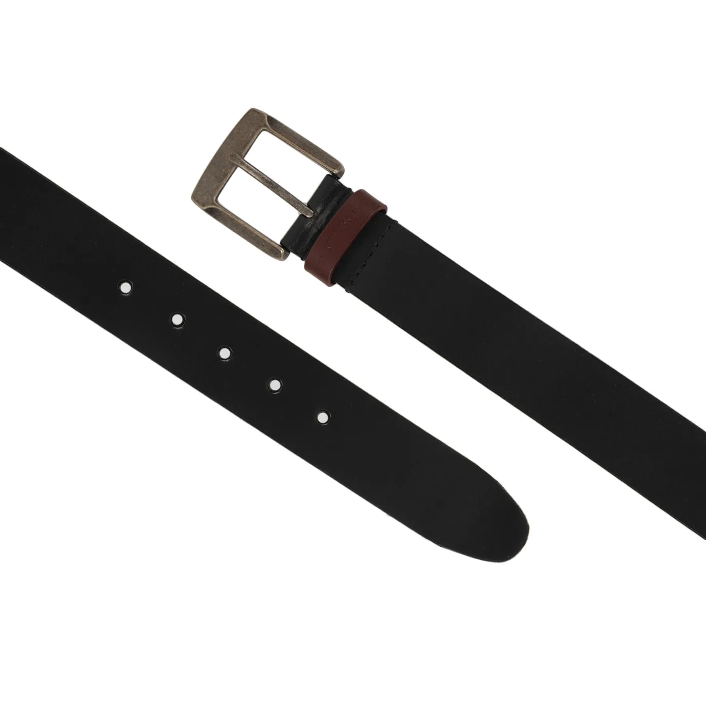 Men's Black Solid Belt