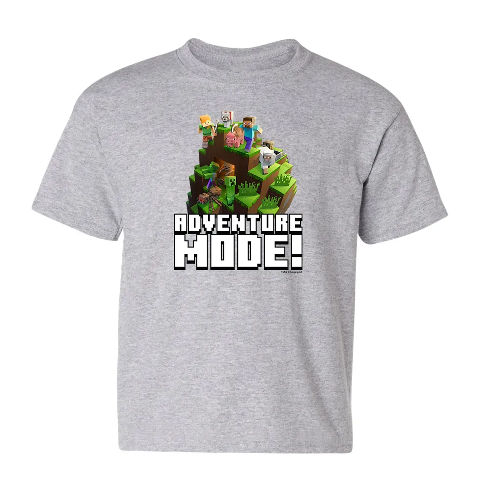 Minecraft Adventure Mode! Kids Short Sleeve T-Shirt