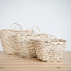 Moroccan Palm Leaf Basket