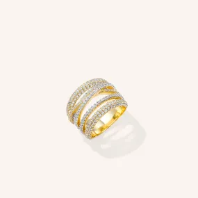 Multilayered Gold Vermeil Ring