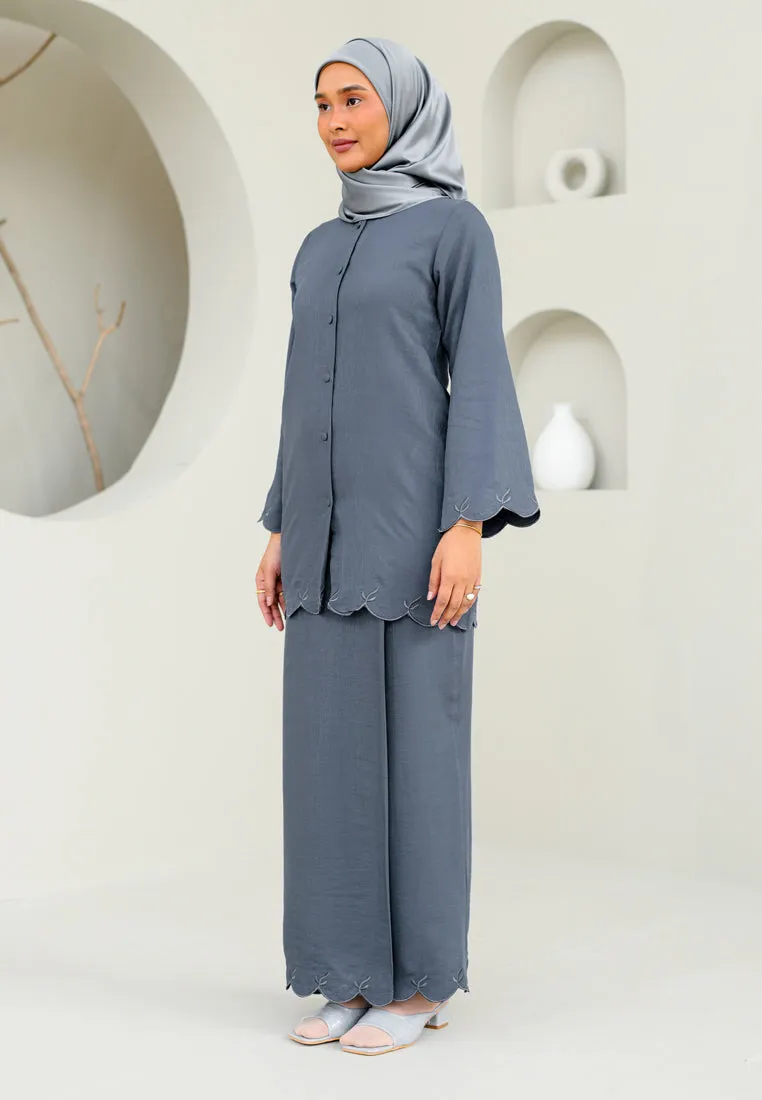 Nyaman Kurung (Dark Grey)