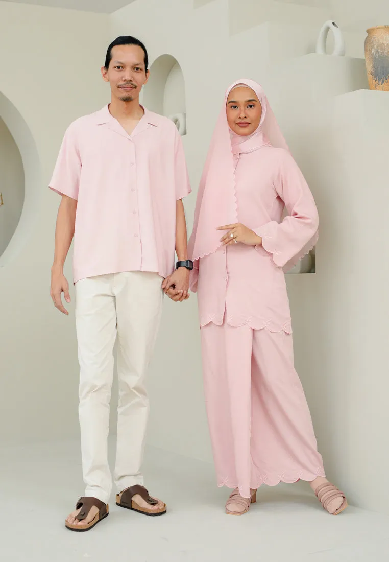 Nyaman Kurung (Soft Pink)