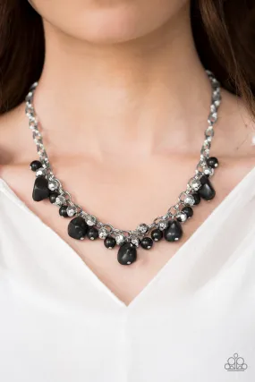 Paparazzi Accessories  - Paleo Princess #N342 Box 4 - Black Necklace