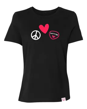 Peace Love & ACE Embroidered Women's T-Shirt