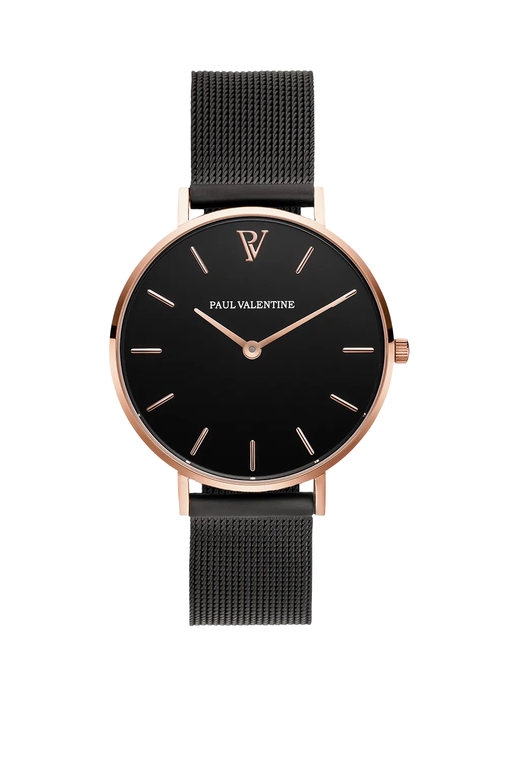 Pearl Rose Gold Black Mesh