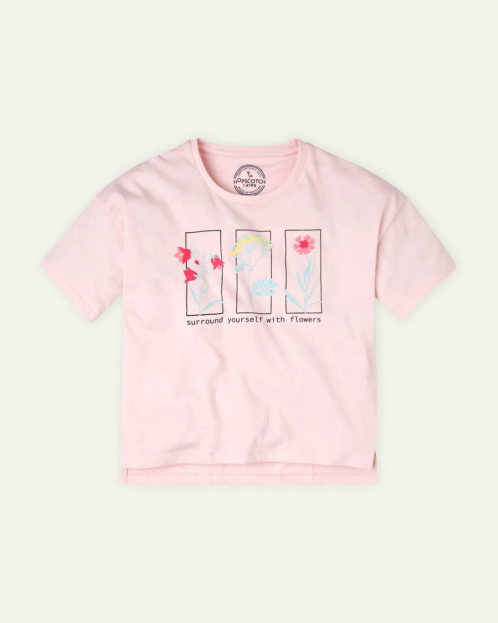 Pink Flower Oversized T-shirt