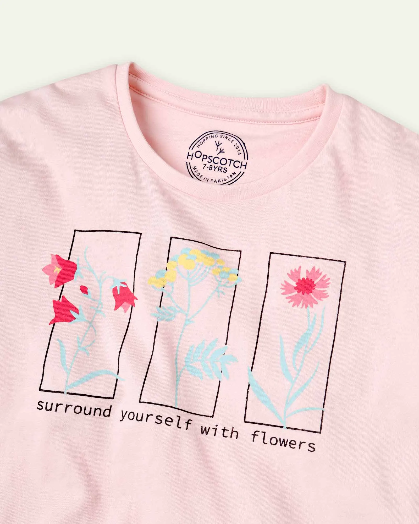 Pink Flower Oversized T-shirt