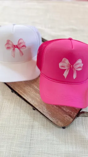 Pretty In Pink Bow Hat