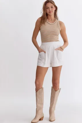 Puss and Boots Shorts - White