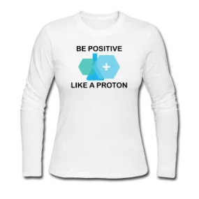 "Be Positive" (black) - Women's Long Sleeve T-Shirt