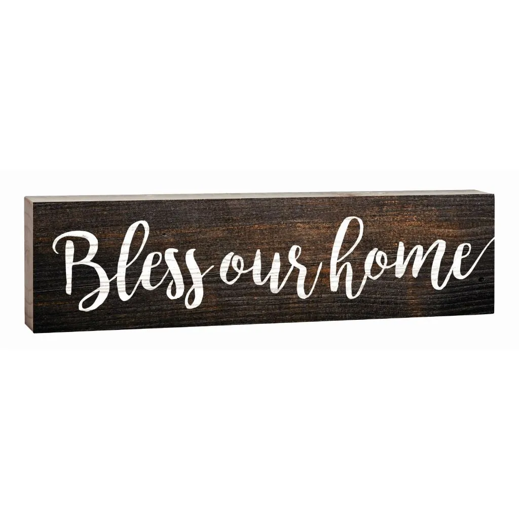 "Bless Our Home" Block Decor - 1.5x6