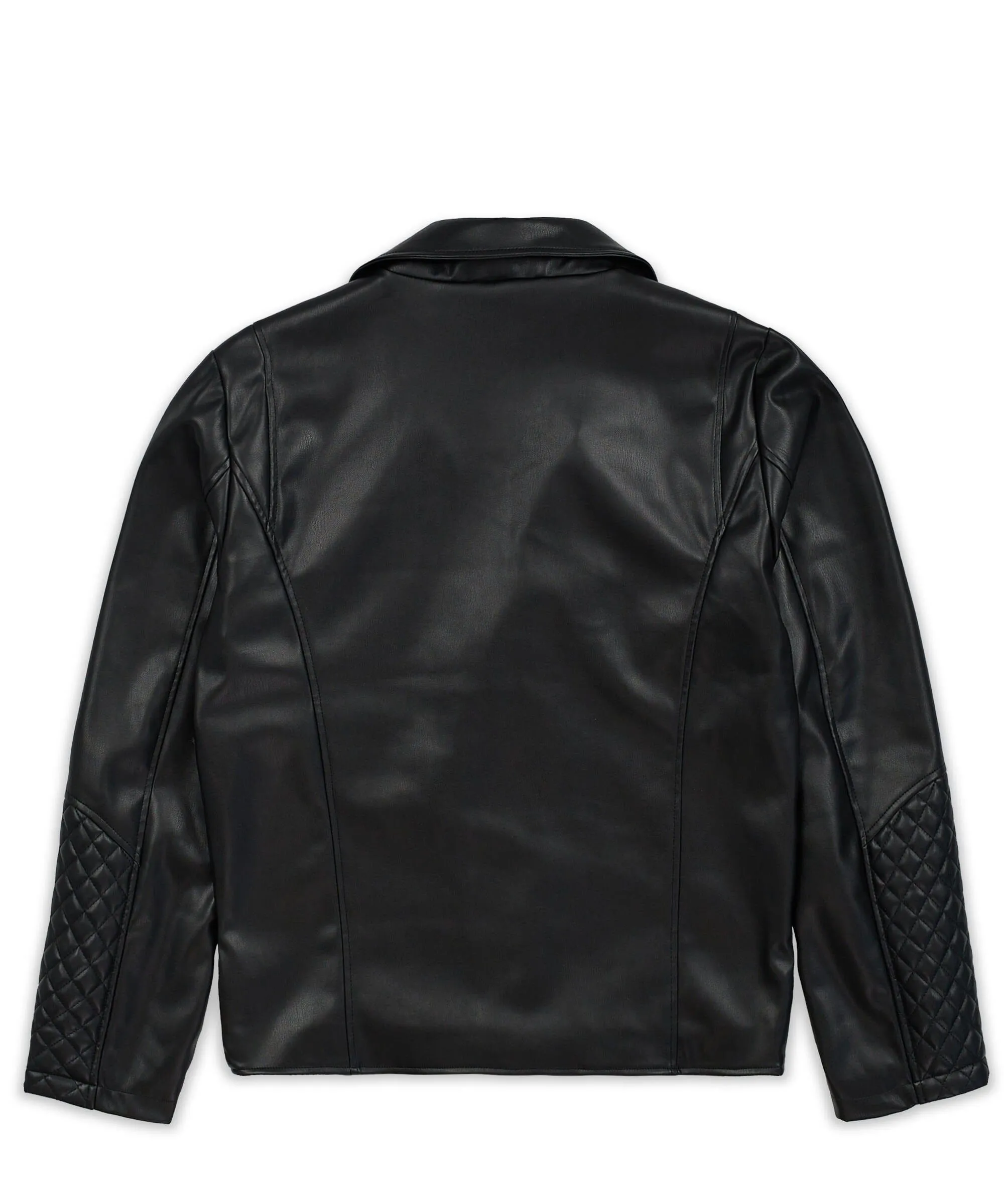 Real Solid Moto Jacket - Black