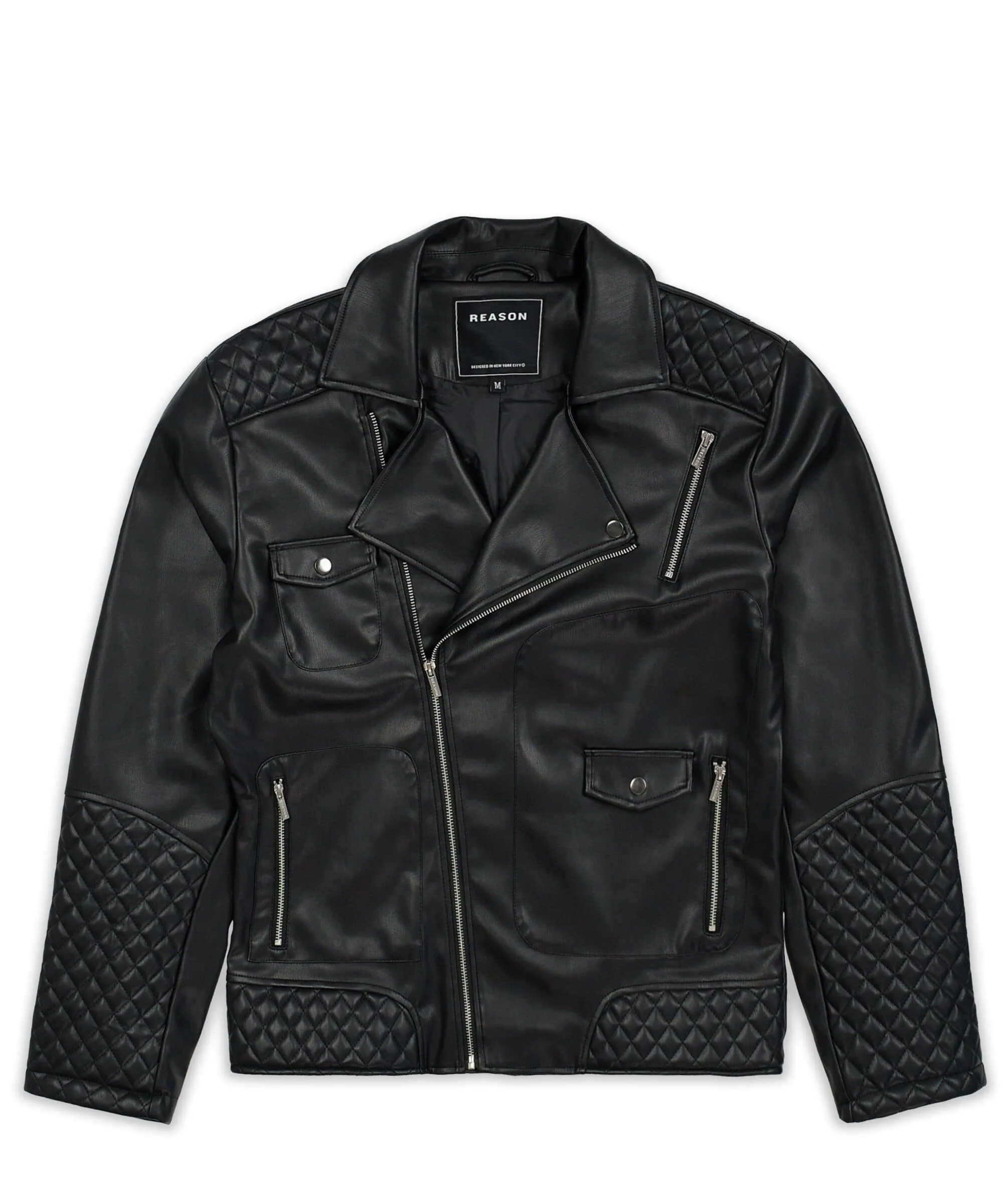 Real Solid Moto Jacket - Black