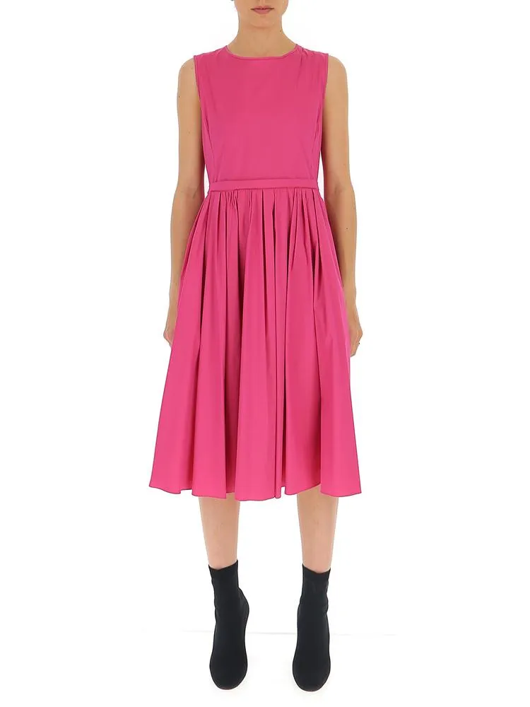 'S Max Mara Pleated Sleeveless Dress