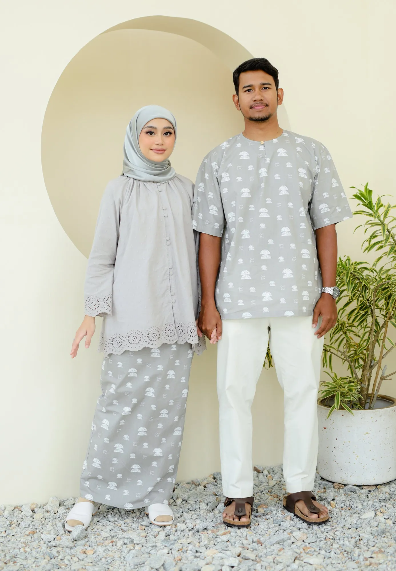 Secocok Kurung (Soft Grey)