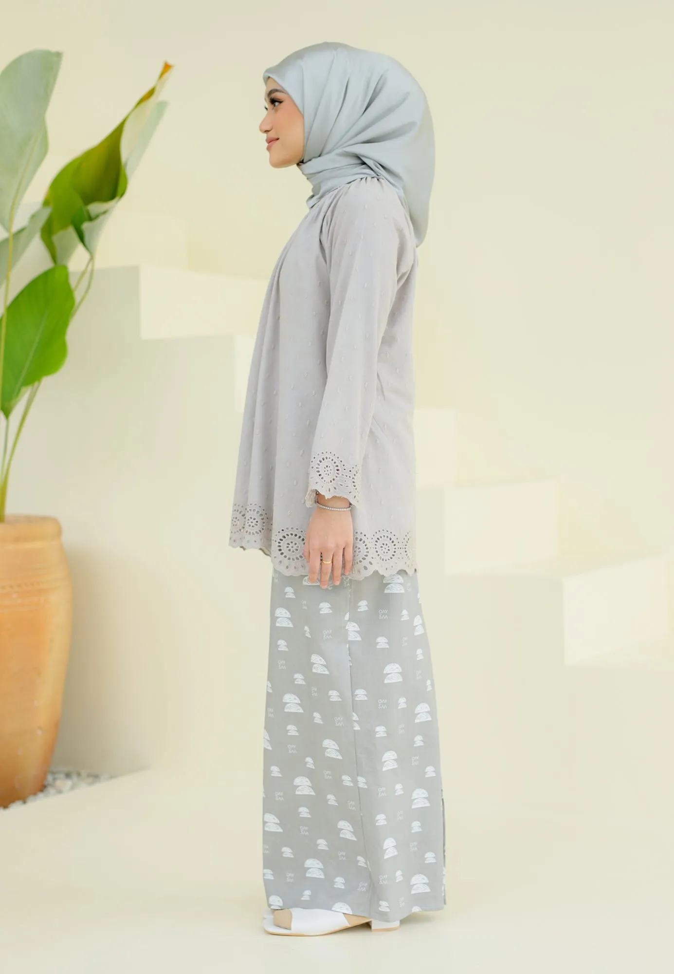 Secocok Kurung (Soft Grey)