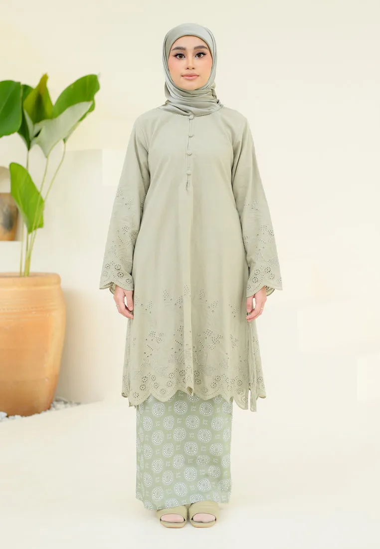 Seirama Kurung (Sage Green)