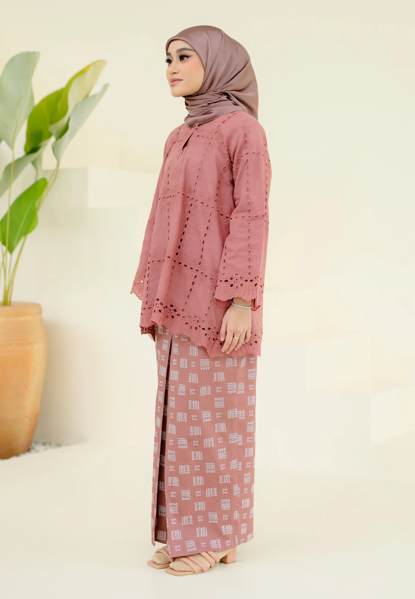 Senada Kurung (Dusty Pink)