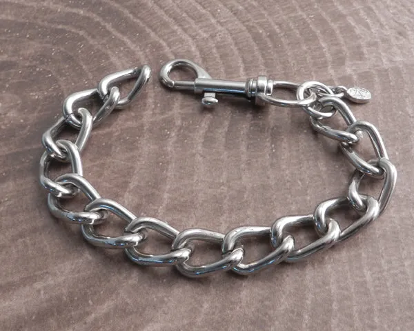 Shackle Smooth Chain Bracelet