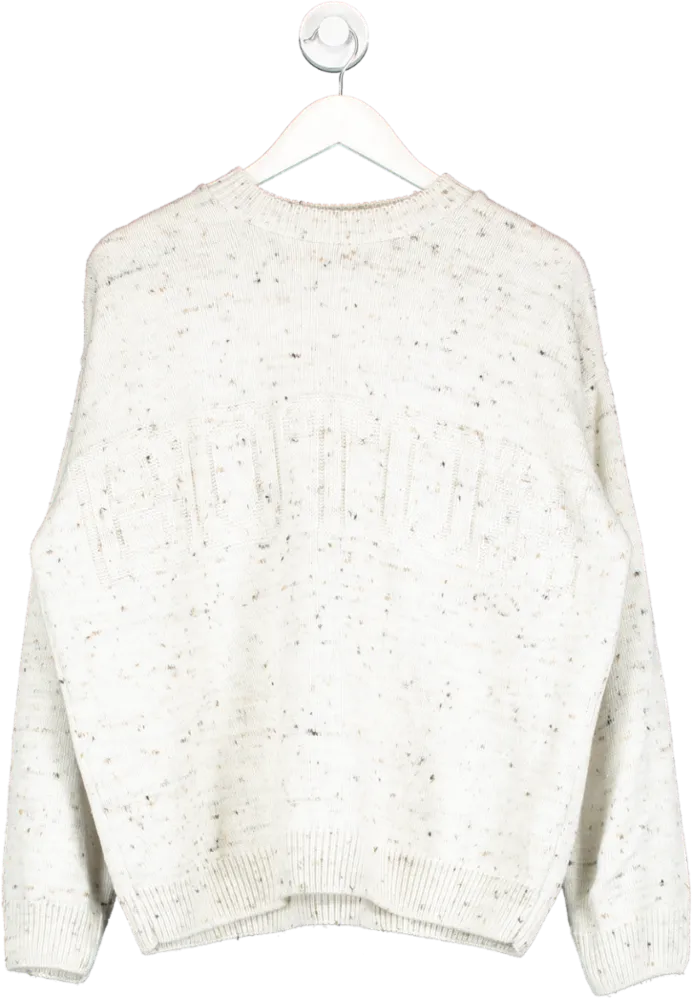 Sisters & Seekers White Botox Knit Sweatshirt UK S