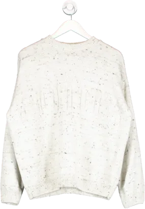 Sisters & Seekers White Botox Knit Sweatshirt UK S