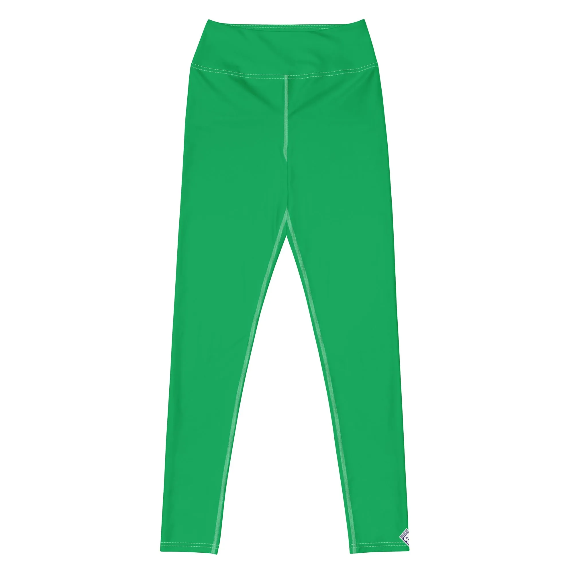 Sleek Silhouette: Women's Solid Color Yoga Pants Leggings - Jade