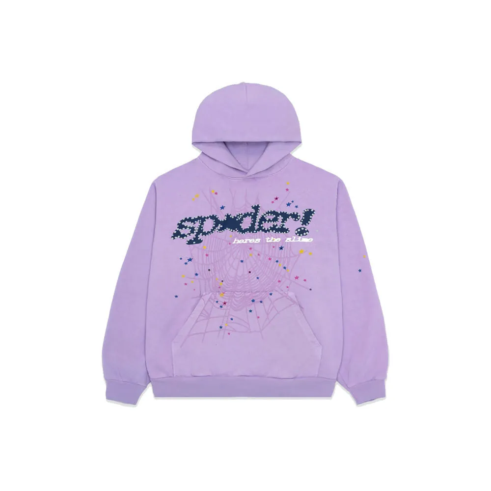 Sp5der Web Hoodie Lavender