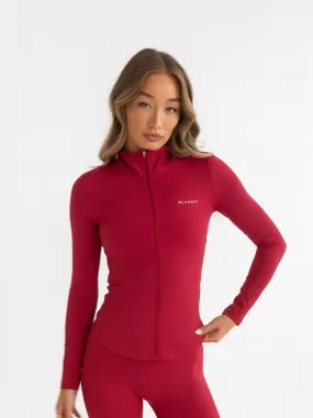 Studio Active Jacket - Cherry Red