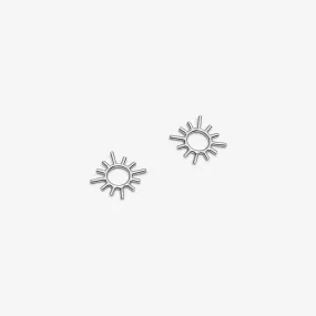 Sun Earrings - Silver