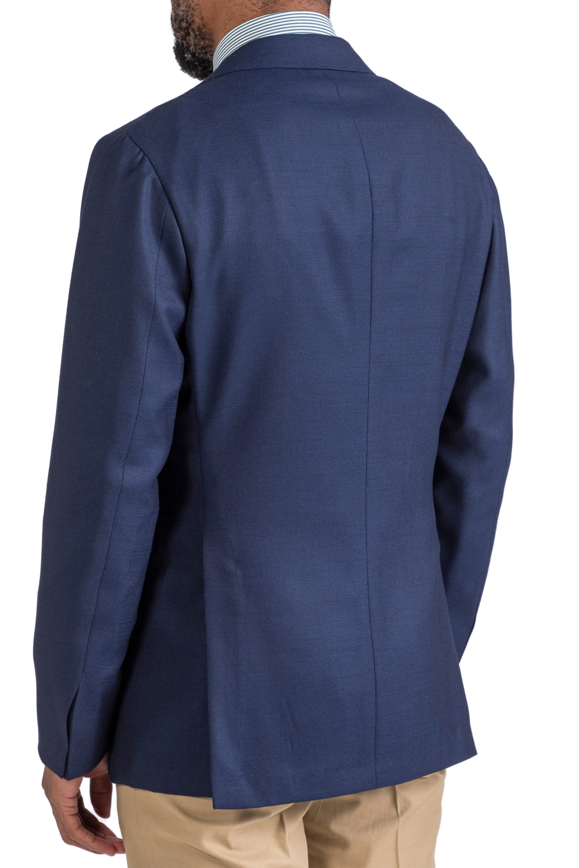 The Armoury Model 3 Blue Dormeuil Wool Sport Coat